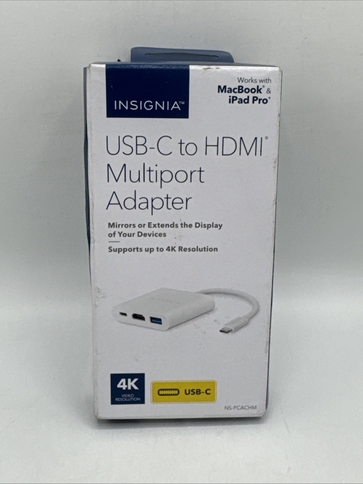 Insignia- USB-C to HDMI Multiport Adapter - White