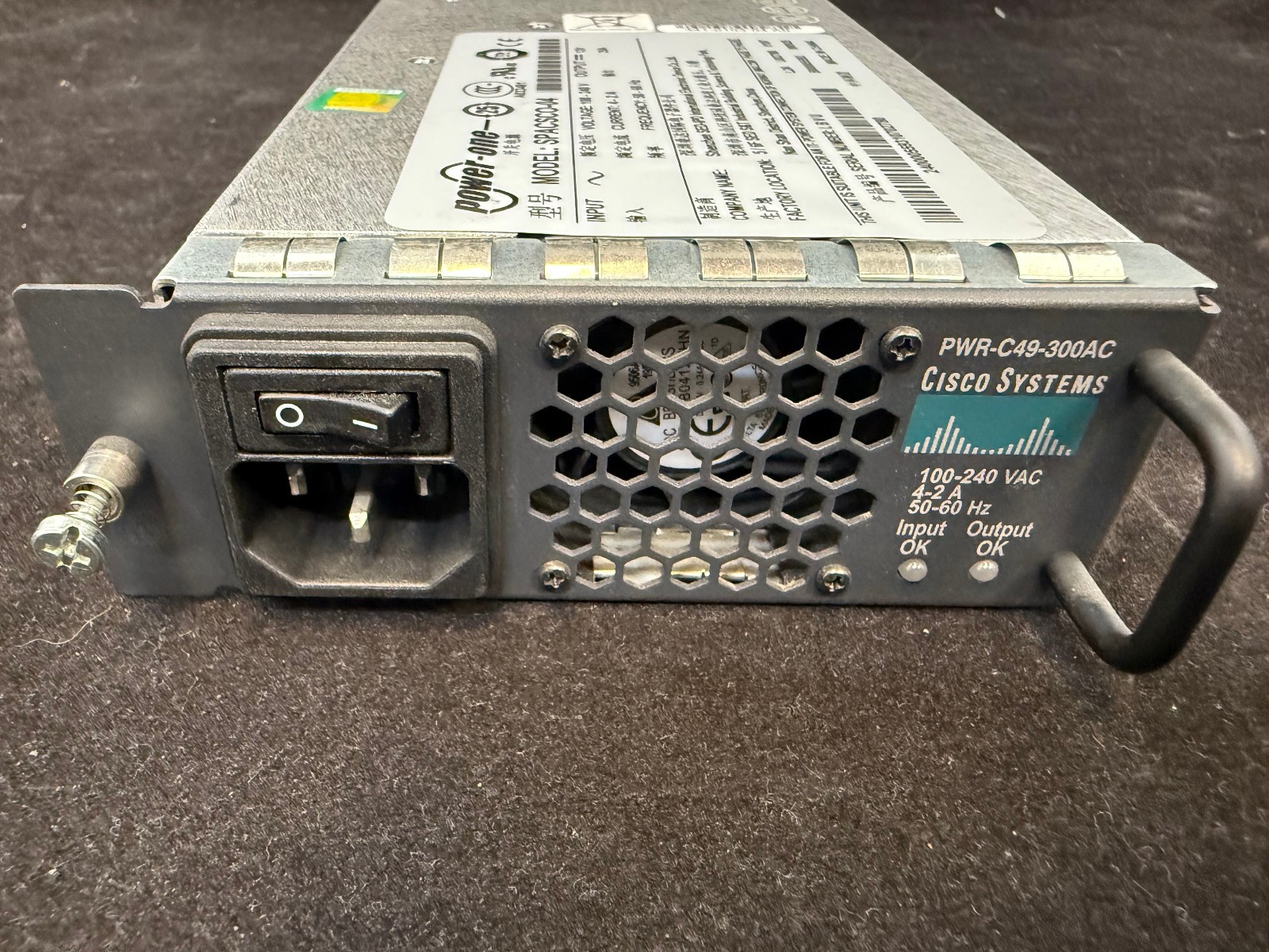 ***Lab Unit** Cisco PWR-C49-300AC Power-One 12V 25A Power Supply 300W SPACSCO-04