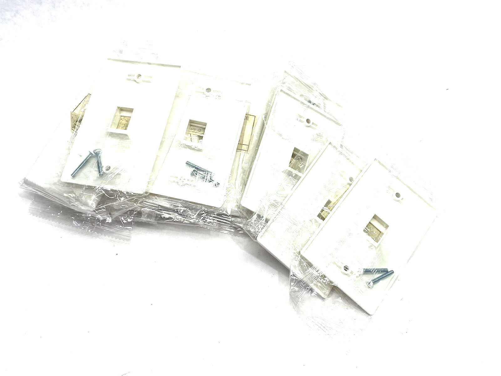 Monoprice 6725 1-Gang Wall Plate for Keystone, 1-Port WPK-1 LOT OF 16