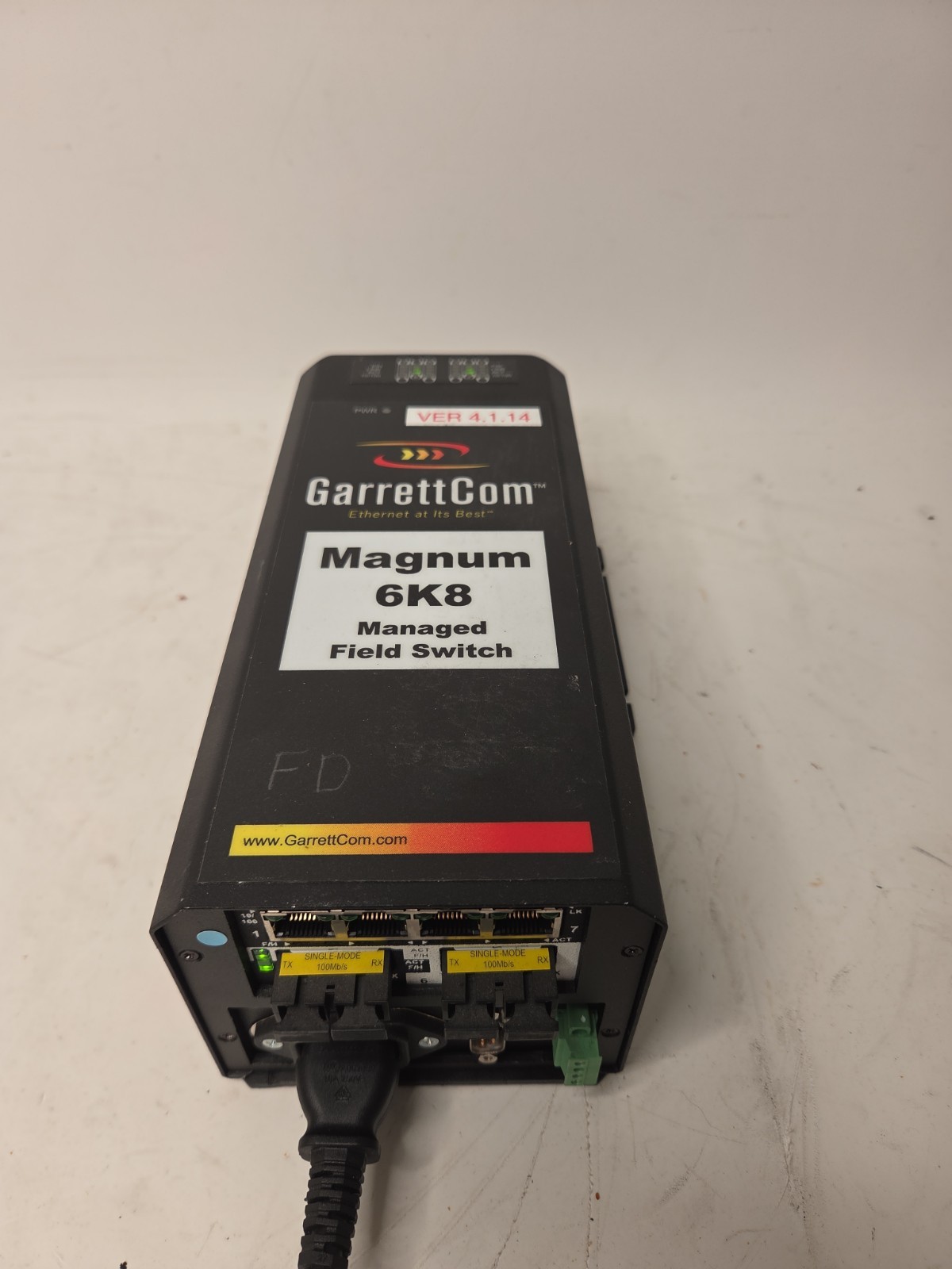 GarrettCom Magnum 6K8 Managed Industrial Ethernet Switch | Powers On Tested