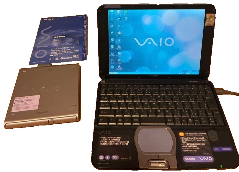 SONY VAIO PCG-SRX3E 10.4" Celeron 650MHz 256MB 20GB HDD Windows XP