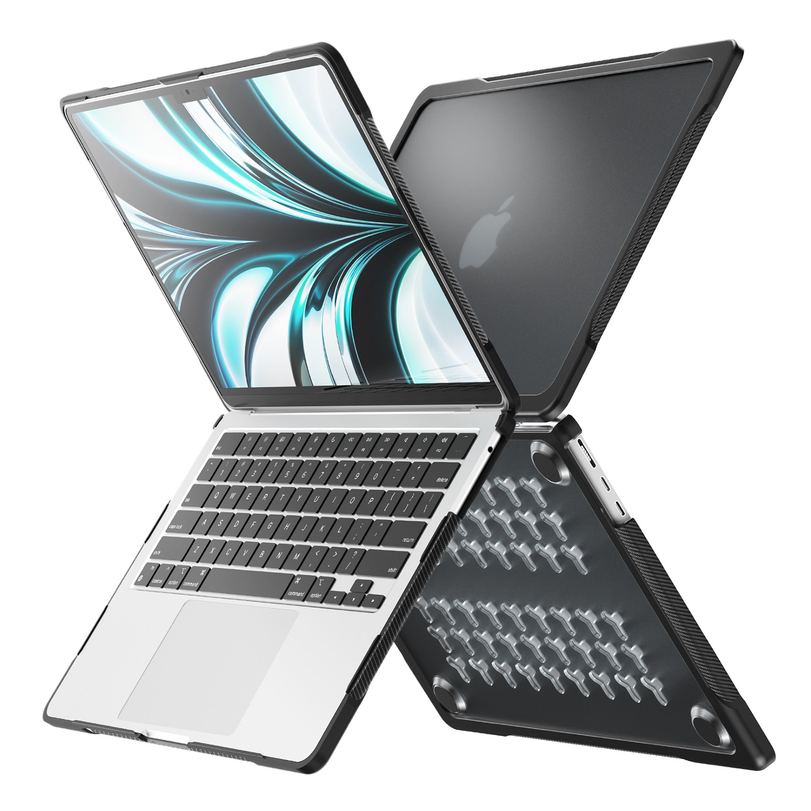 TPU+PC Shockproof Hard Shell Case Cover for MacBook Air 13 Inch M5/M4/M3/M2