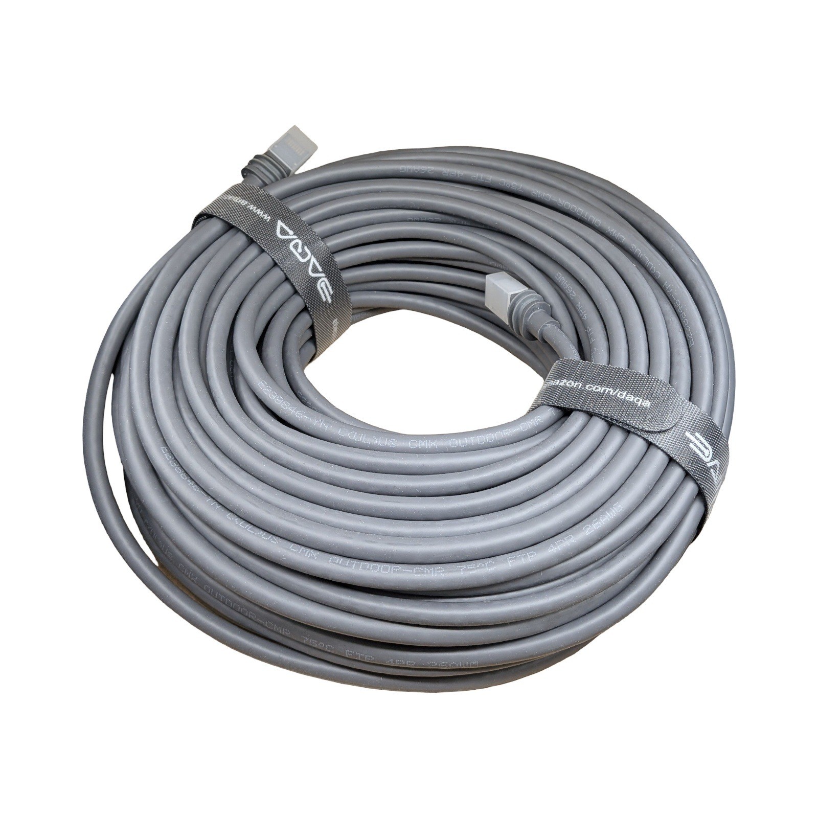 DAQA 100ft Starlink Replacement Cable Gray Outdoor CMX 26AWG FTP 75C E238846-TM