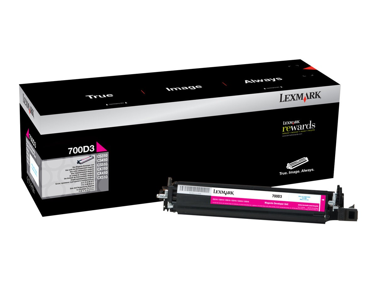 Lexmark 700D3 Developer Magenta Standard Capacity 40 40000 Foglio 70C0D30