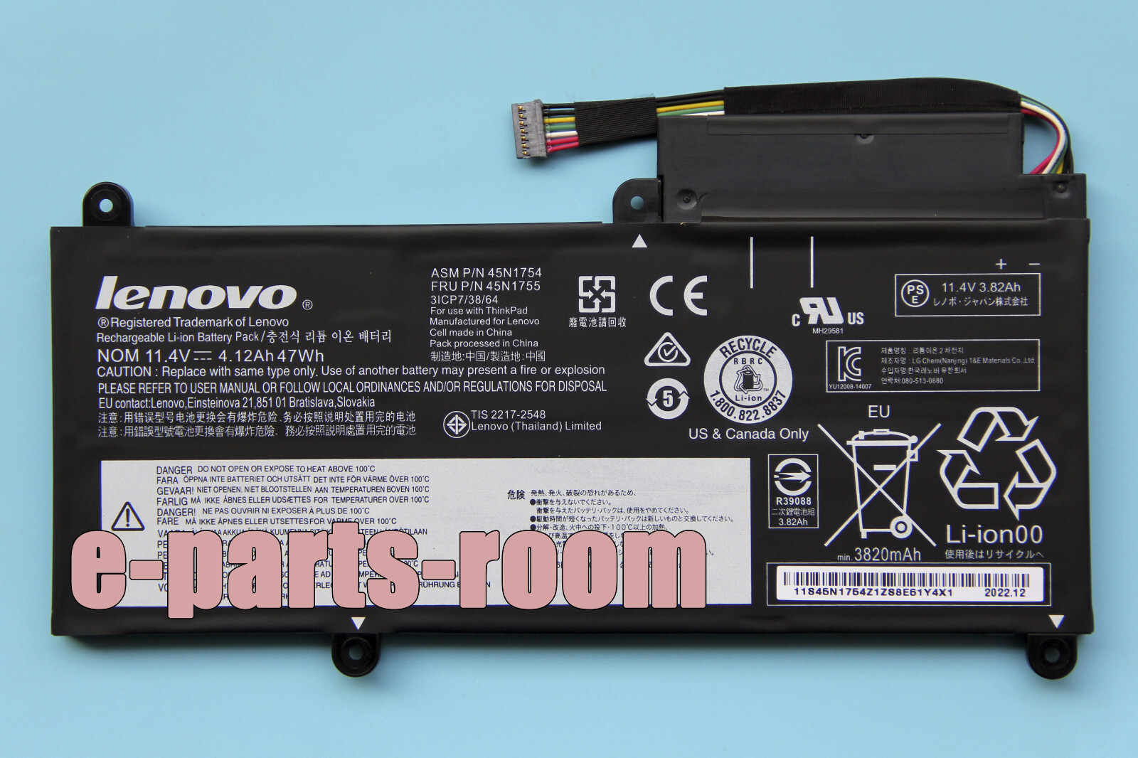 New Genuine 45N1754 45N1755 Battery for Lenovo ThinkPad E450 E450C E460 E460C