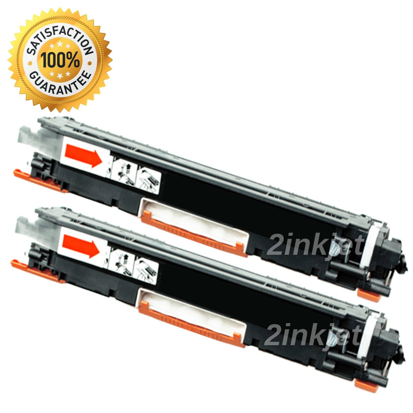2pk Compatible CF350A 130A Black Toner Cartridge For LaserJet MFP M176n M177fw