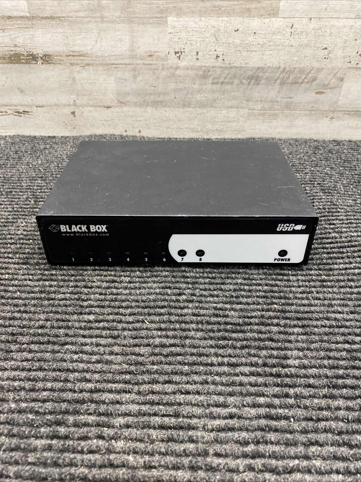 Used Black Box 8 port RS-232/422/485 USB Serial Hub IC1025A