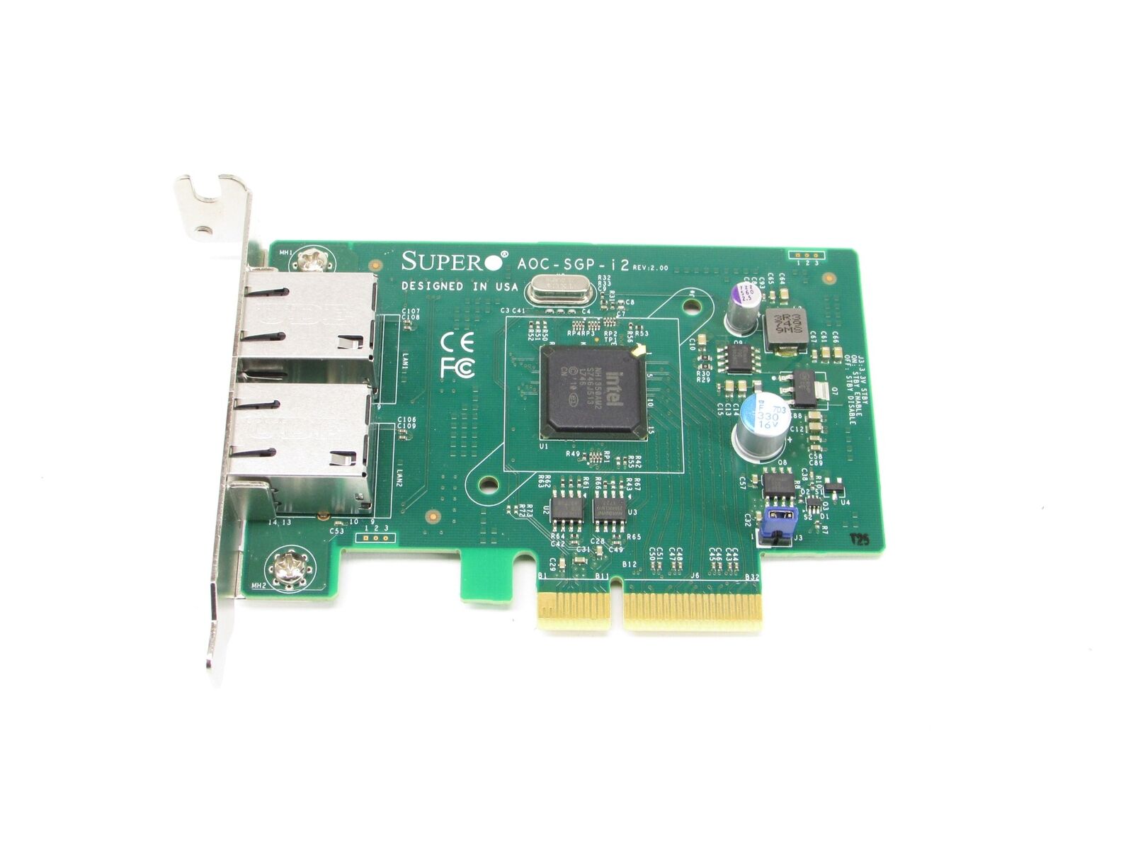 Supermicro 2-Port RJ-45 1G Network Adapter AOC-SGP-I2 Ethernet Controller Card
