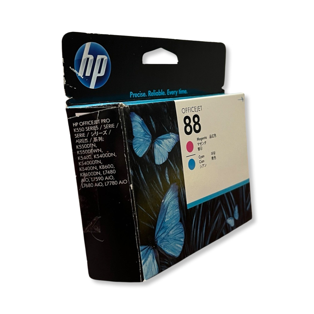 Genuine HP 88 Magenta + Cyan Ink Cartridge C9382A - *OPEN BOX*