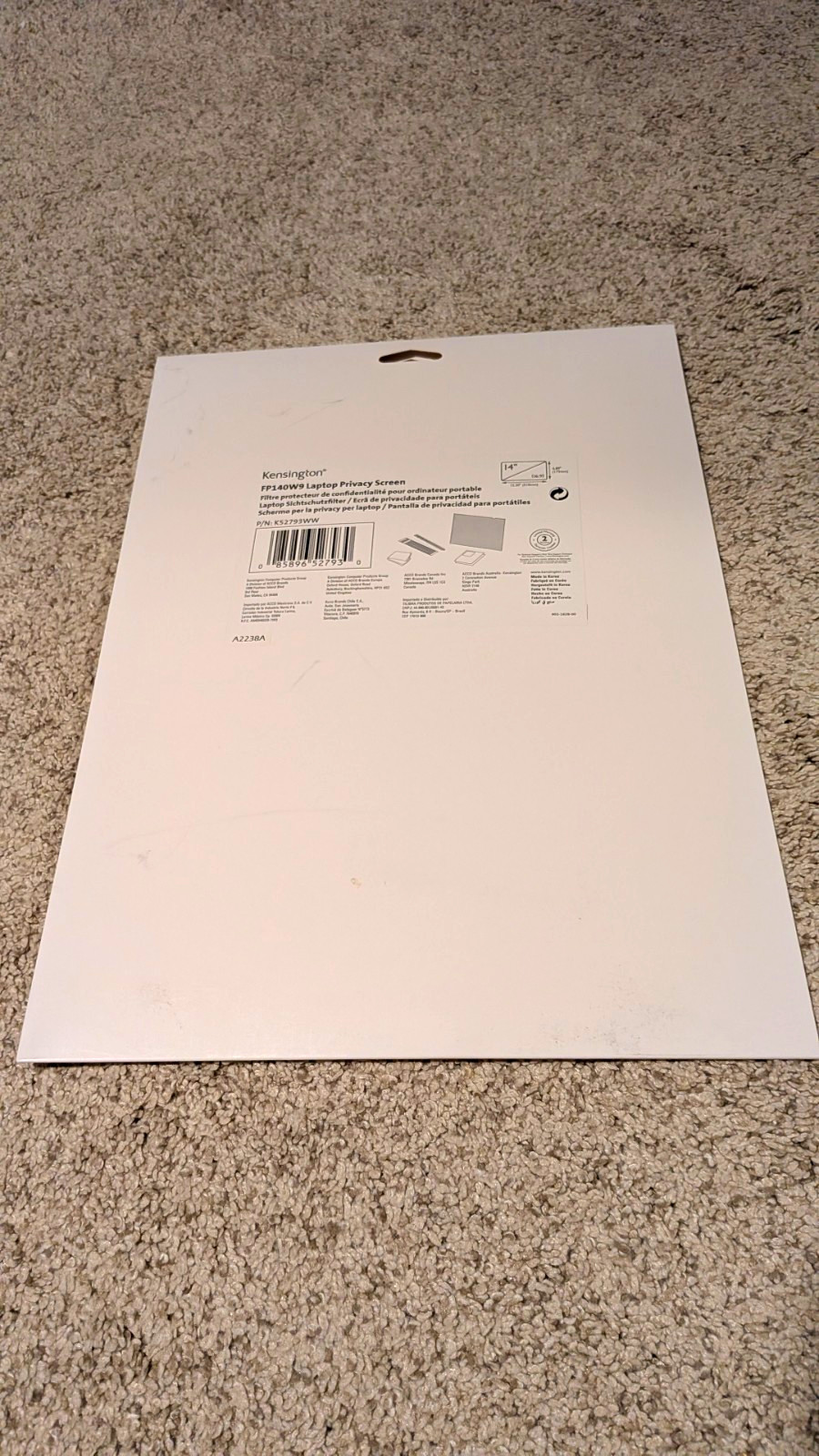 Kensington 14" Laptop Privacy Screen Filter K52793WW