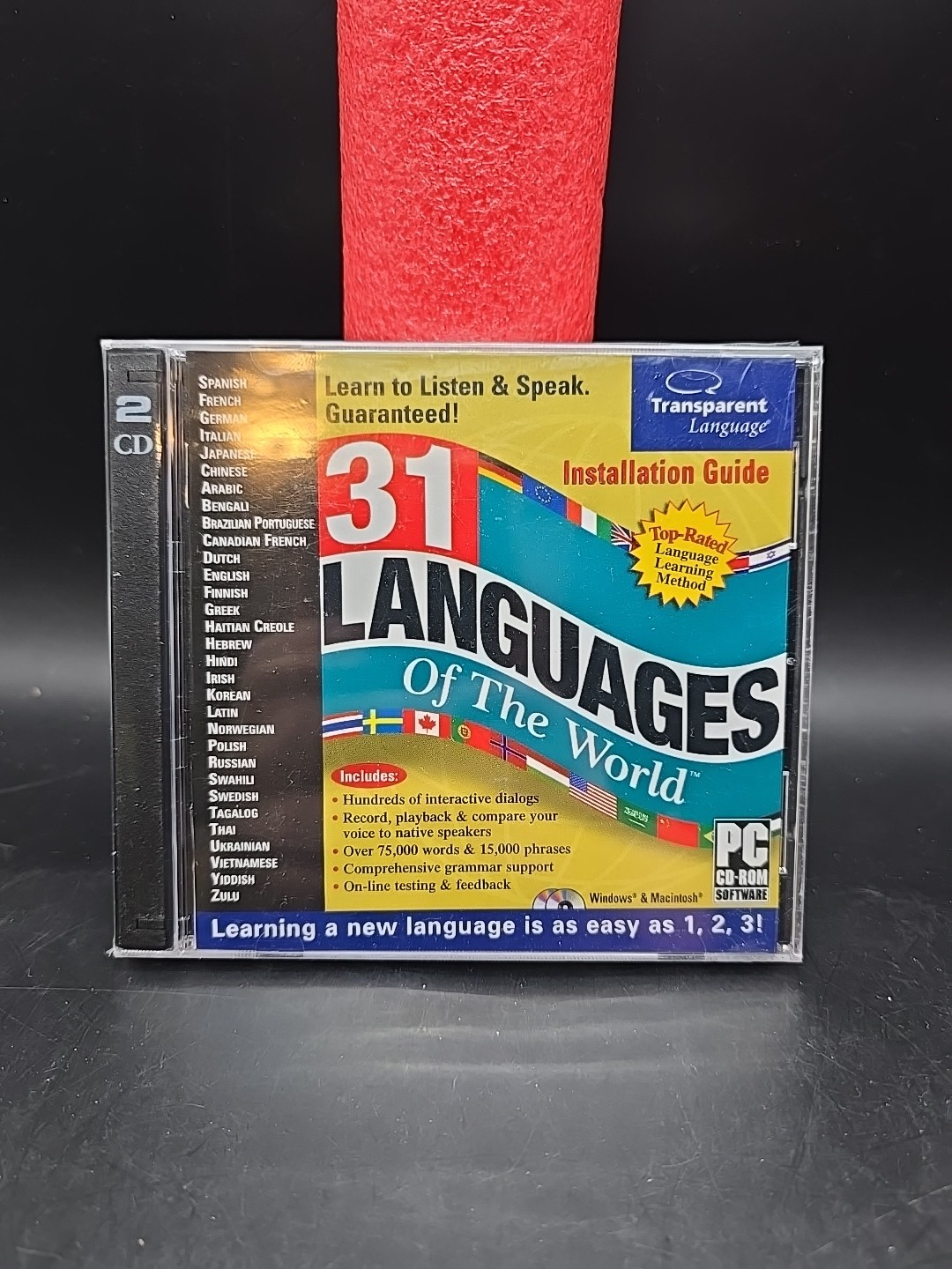Transparent Language: 31 Languages of the World CD-ROM Windows Mac 2-Disc Set