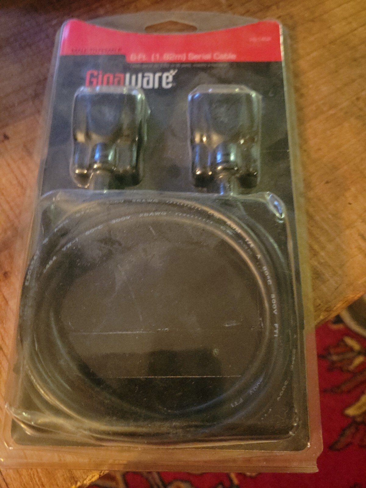 New ~ Gigaware 6-ft. (1.82m) Serial Cable Male - To - Female No. 26-1402 PC RoHS