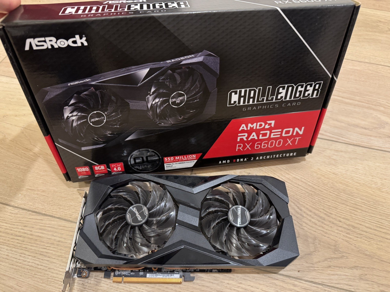 ASRock AMD RADEON RX 6600 XT Challenger Graphics Card OC Edition 8GB GDDR6