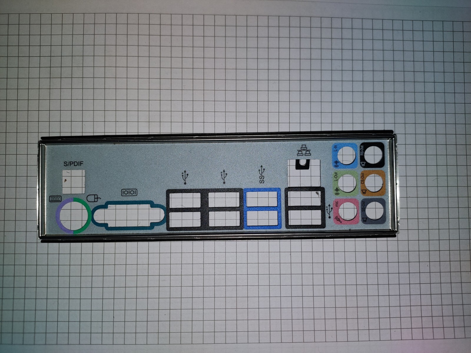 MSI 870A-G54 MS-7599 Bezel - Slot Plate - IO Shield