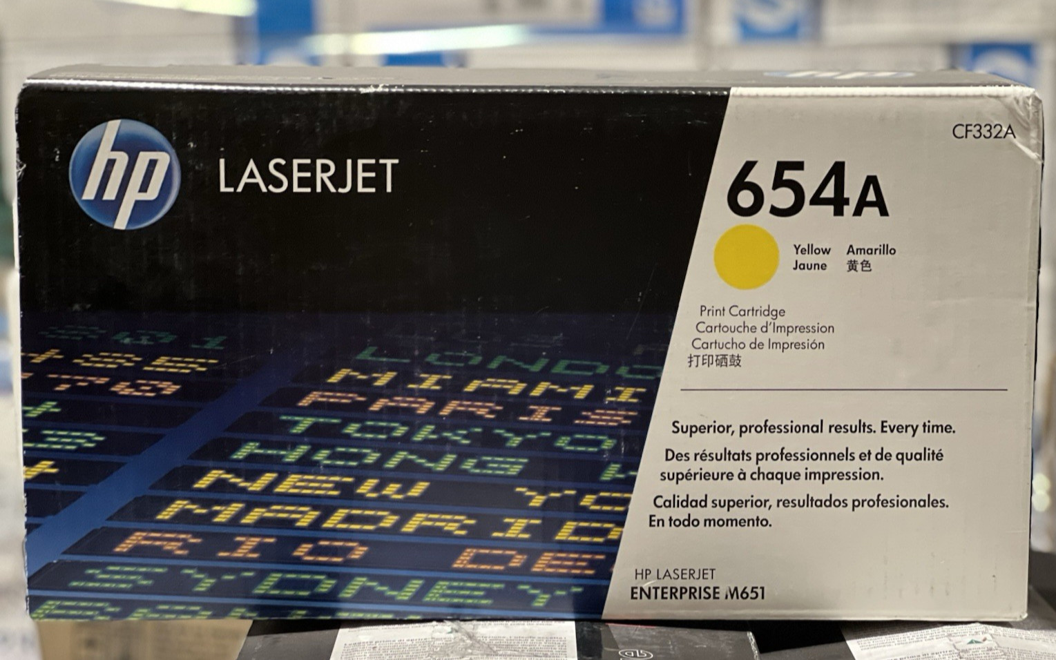 Original HP 654A (CF332A) Yellow Toner Cartridge