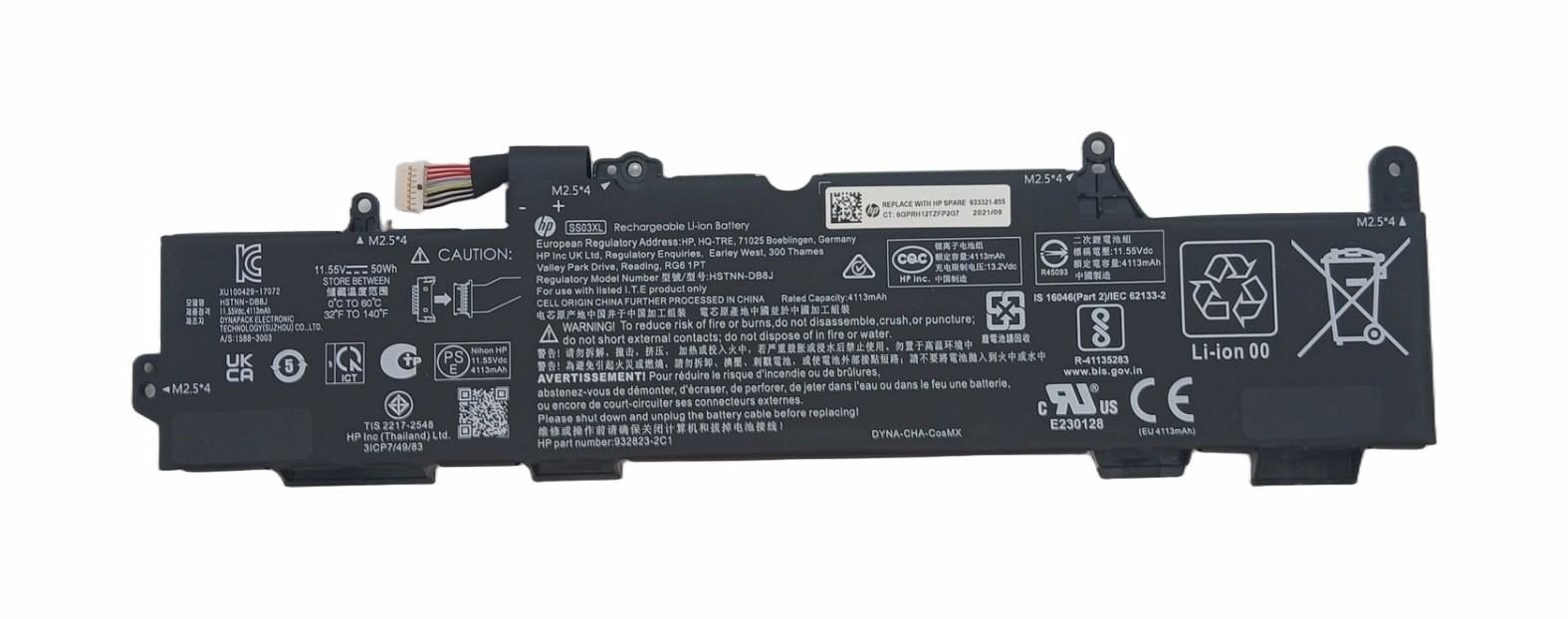 HP EliteBook Genuine 830 G5 50Wh 4330mAh 933321-855 Li-Ion
