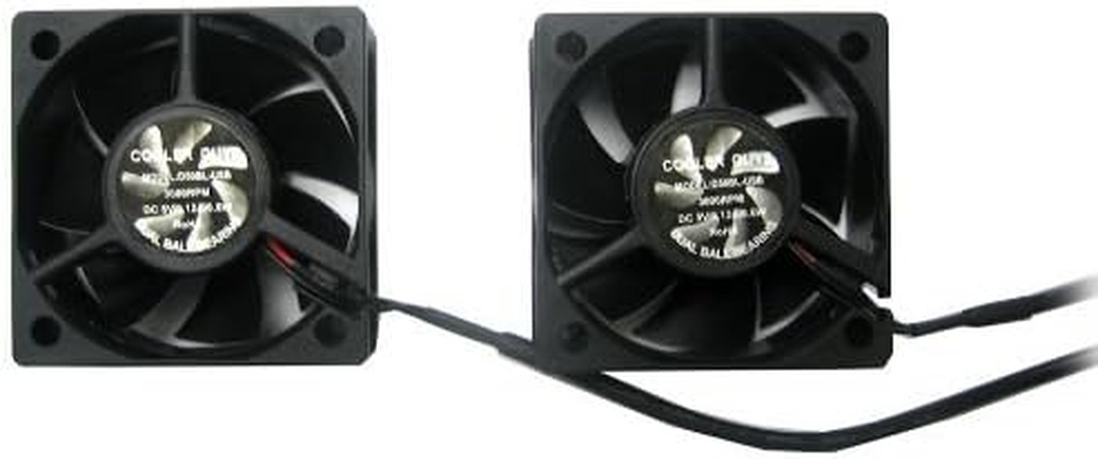 Dual 50X50X20Mm Component Cooling Fans with USB Connection