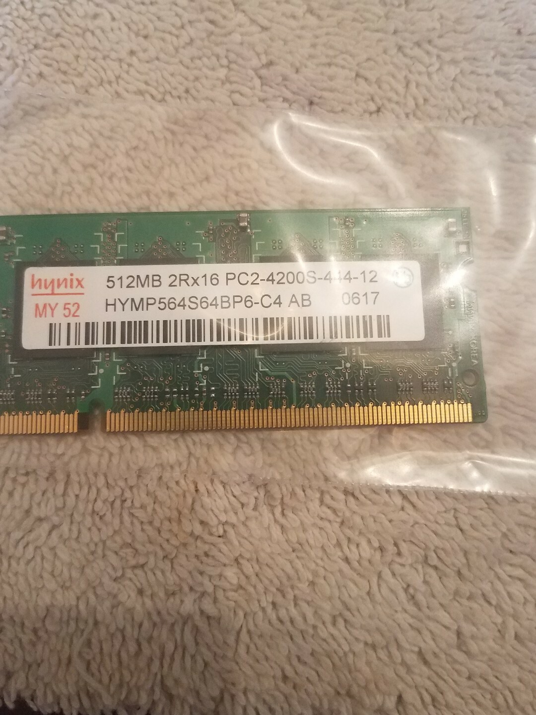 hynix MY 52 512MB Ram 