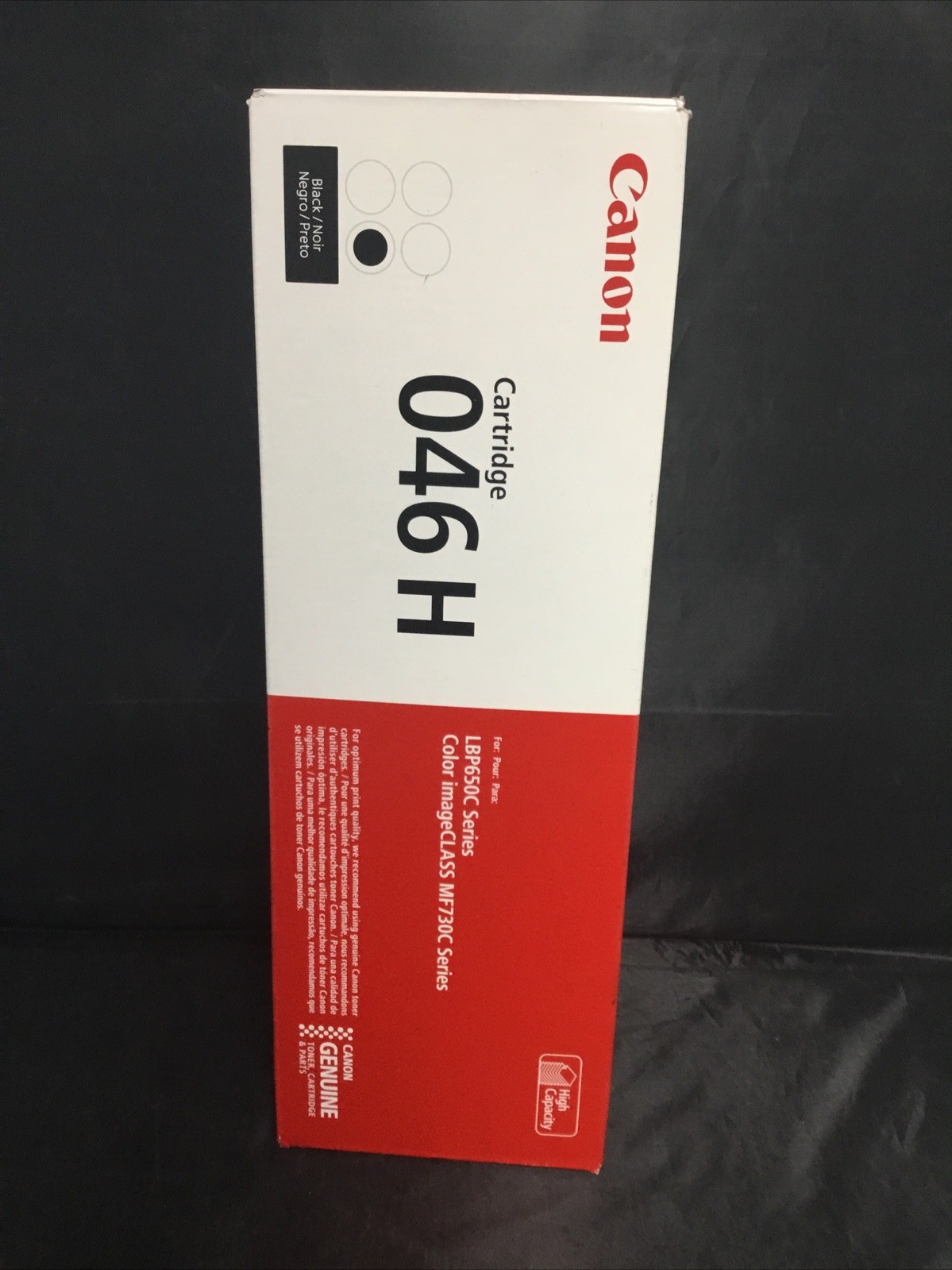 Authentic Canon 046 H Black High Capacity Toner Cartridge Brand New