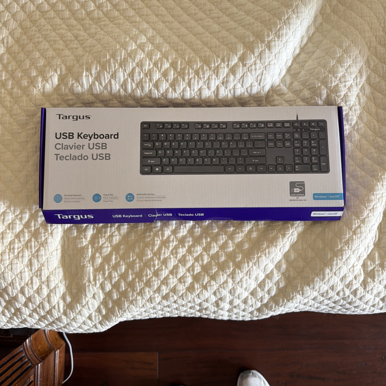 BRAND NEW Targus Wired USB Keyboard Full Size Black