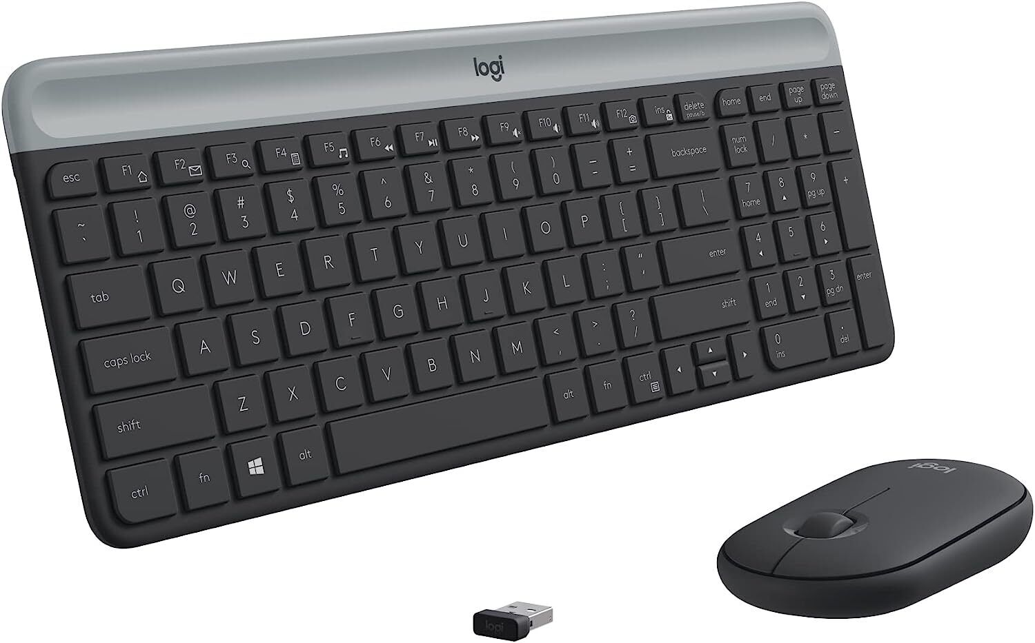 New Logitech MK470 Black Slim Wireless Keyboard and Mouse Combo