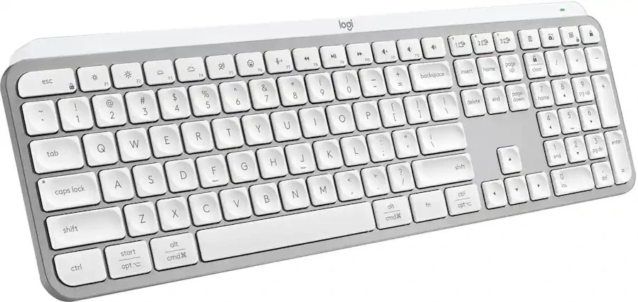 Logitech MX Keys S Wireless Backlit Keyboard with Programmable Keys - Pale Gray