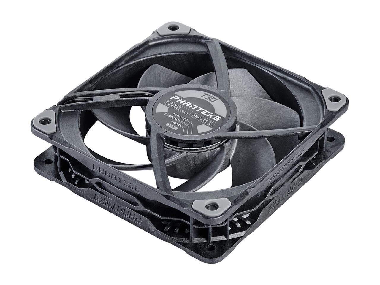 T30-120 fan, premium high-performance fan, PWM, Black/Grey Phanteks