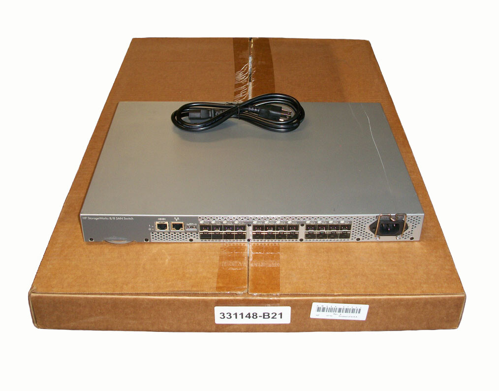 HP AM866B Storageworks 8/8 E-Port San Switch with New Rack Kit 492290-002