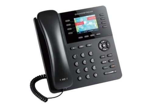 Grandstream VoIP Six Desk Phones One Conference Phone Original Boxes Low Hours