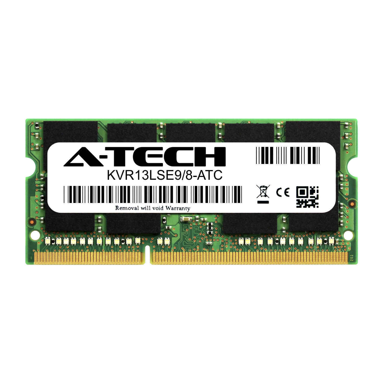 8GB PC3-10600 ECC SODIMM (Kingston KVR13LSE9/8 Equivalent) Server Memory RAM