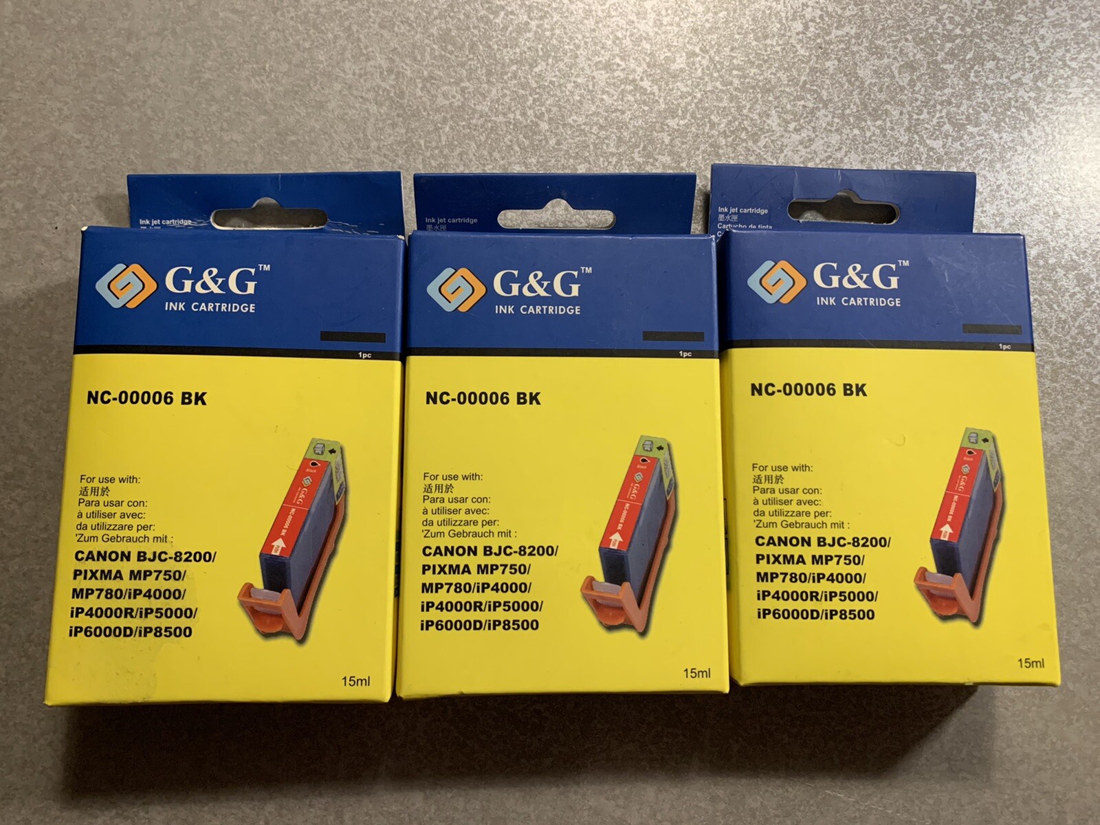 G&G Black Ink Cartridge NC-00006 BK For Canon Series Expired