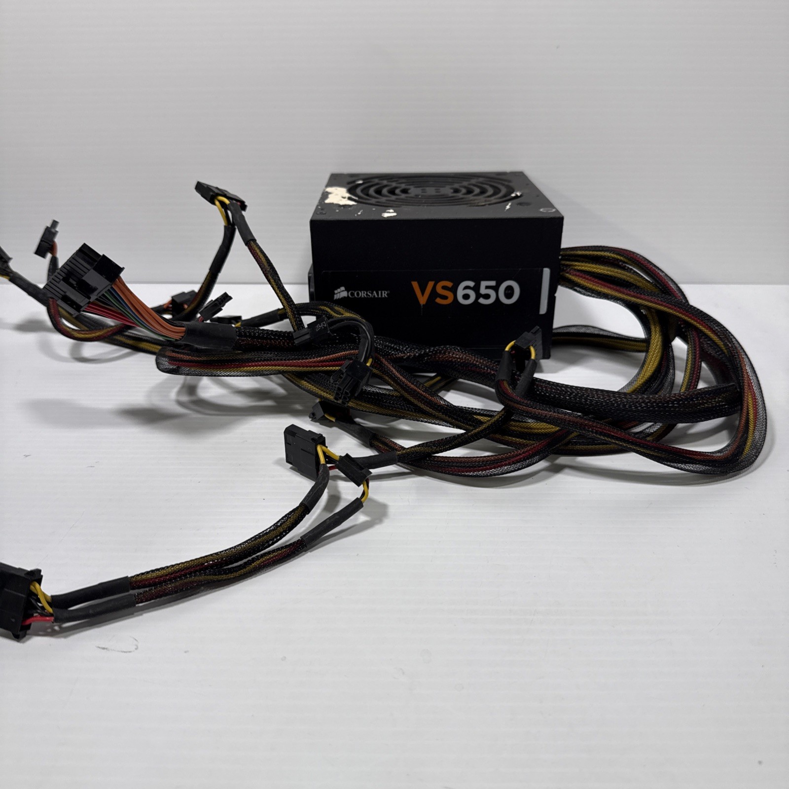 Corsair VS650 Power Supply - For Parts, Cosmetic Wear Untested