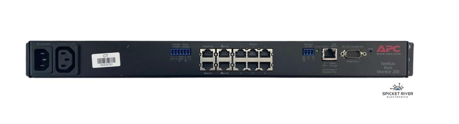 APC NBRK0200 Netbotz Rack Monitor 200 100-240VAC 50/60Hz