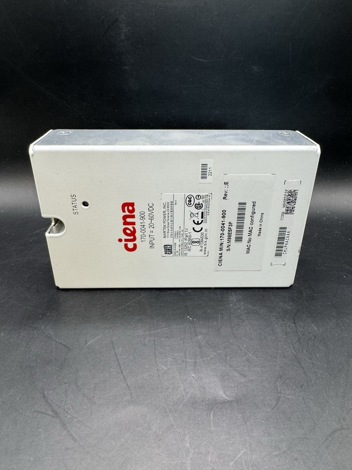 Ciena Network Switch Power Supply 20-60 VDC 170-0041-900