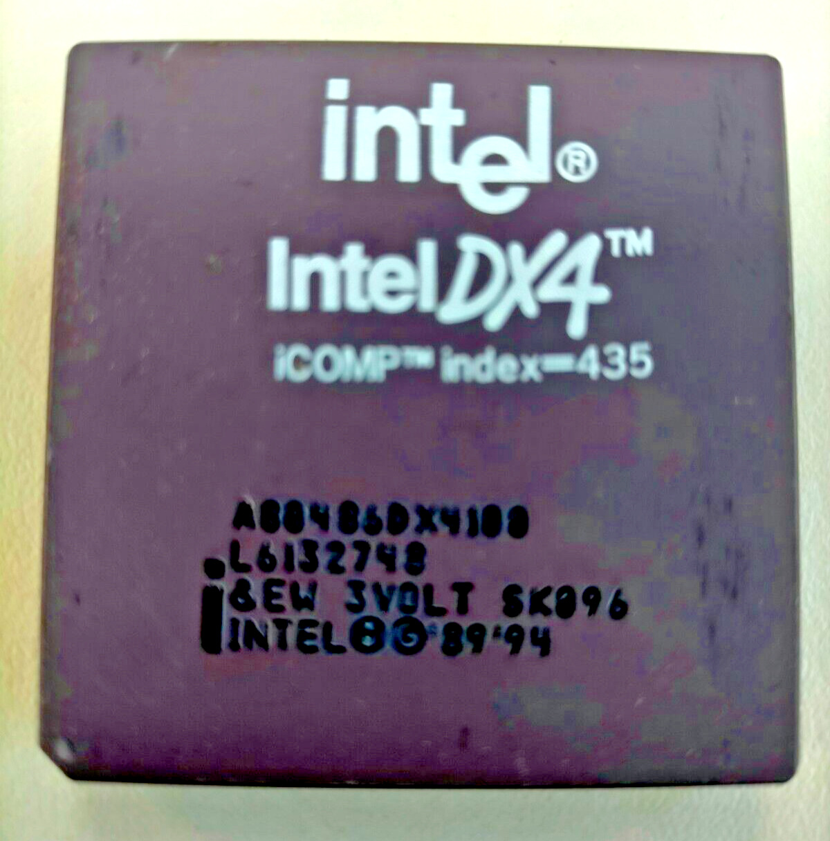 Intel 486 DX4 75MHZ A80486DX4100 Processor Vintage Rare 3Volt