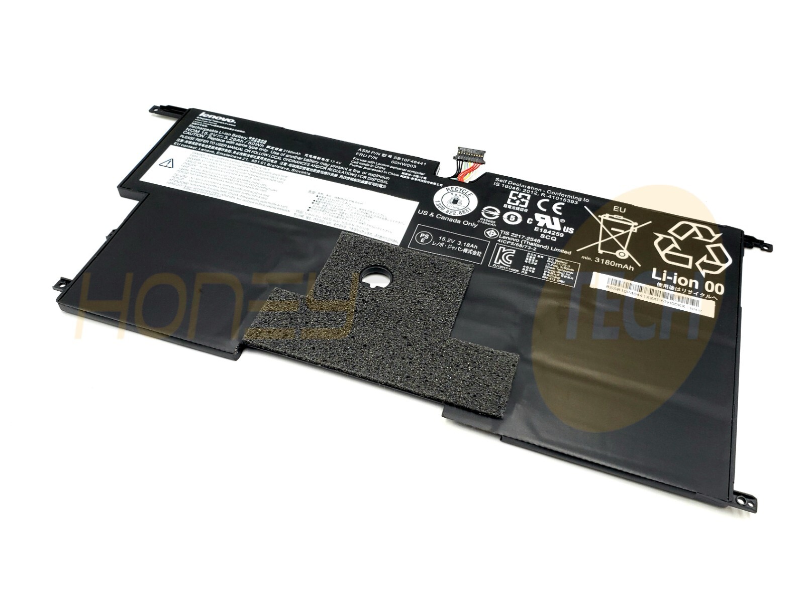 GENUINE LENOVO THINKPAD X1 CARBON 3RD GEN 8CELL 50WHR BATTERY 00HW003 TESTED