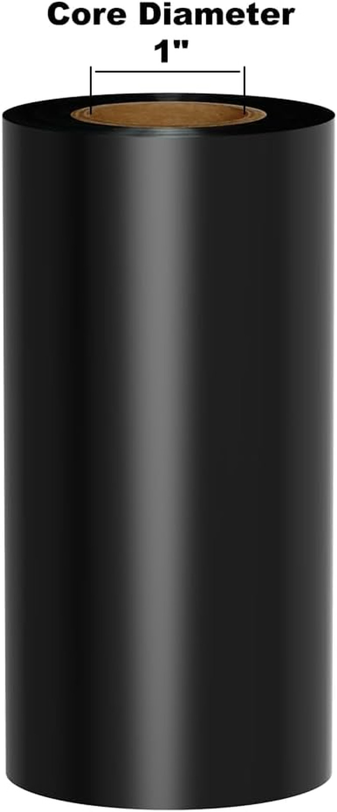 Kingston Premium Ink Ribbon on 1" Core, Black, 4.3" X 984', Compatible with Labe