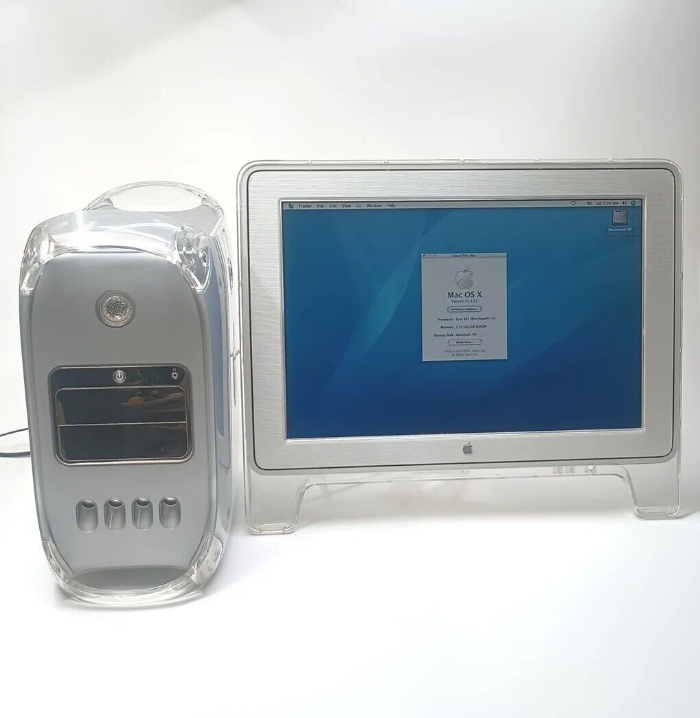 Apple PowerMac G4 M8570 3rd Gen 60Gb 1.25Gb RAM Cinema Display M8149 22\