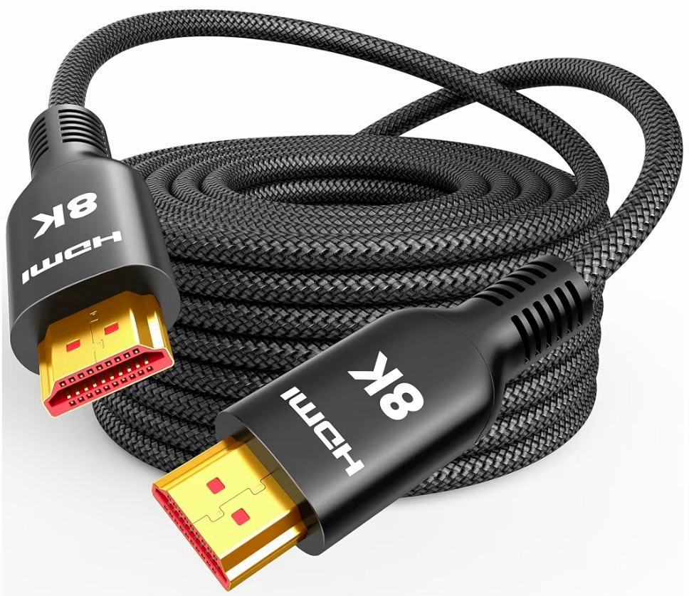 Highwings 50FT Fiber Optic HDMI 2.1 Cable 8K 60Hz 4K 120Hz 48Gbps eARC HDR