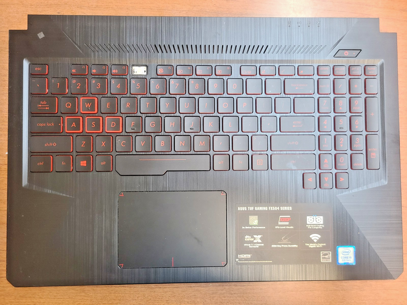 ASUS TUF FX504G FX504GD-RS51 PALMREST KEYBOARD TOUCHPAD 3BBKLTAJNK0 3RBKLTFJN20