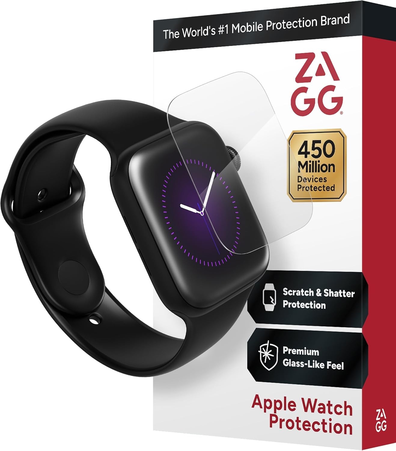InvisibleShield Ultra Clear Film Screen Protector for Apple Watch 44mm