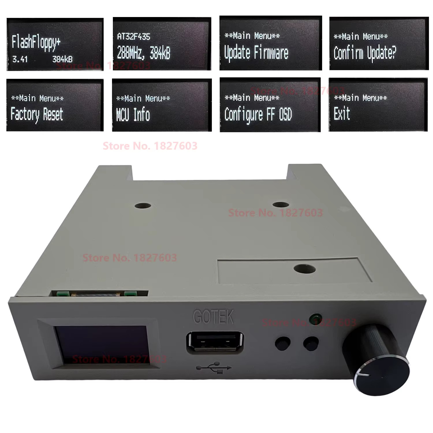Newest Flashfloppy Firmware V3.41 GOTEK Floppy Emulator with OLED AMIGA GOTEK DR