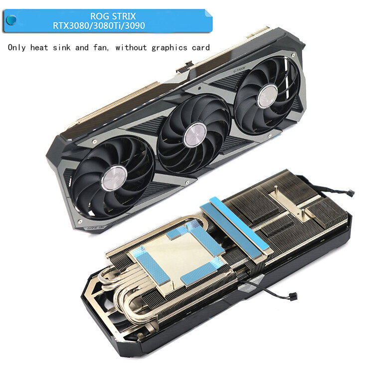 1PC For ASUS ROG STRIX RTX3080 RTX3080Ti RTX3090 Graphics Card Cooler with Fan