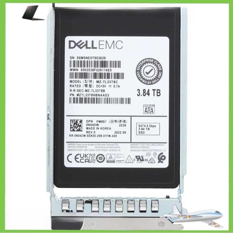 N04DW Dell 0N04DW 3.84TB 6Gbps SATA MU TLC 2.5'' SSD 14/15/16G KIT