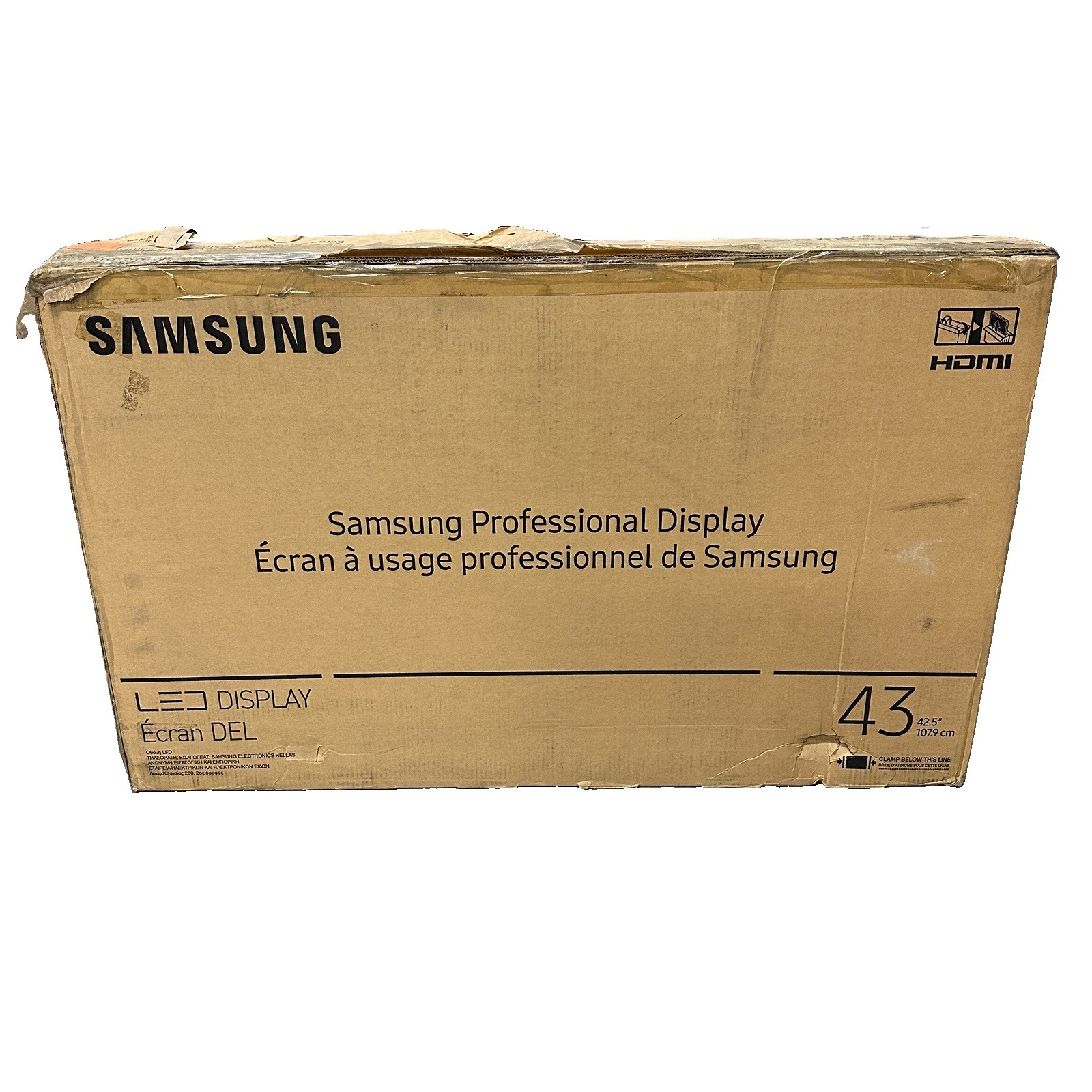 Samsung QB43N 43" Edge-Lit 4K UHD LED Display for Business