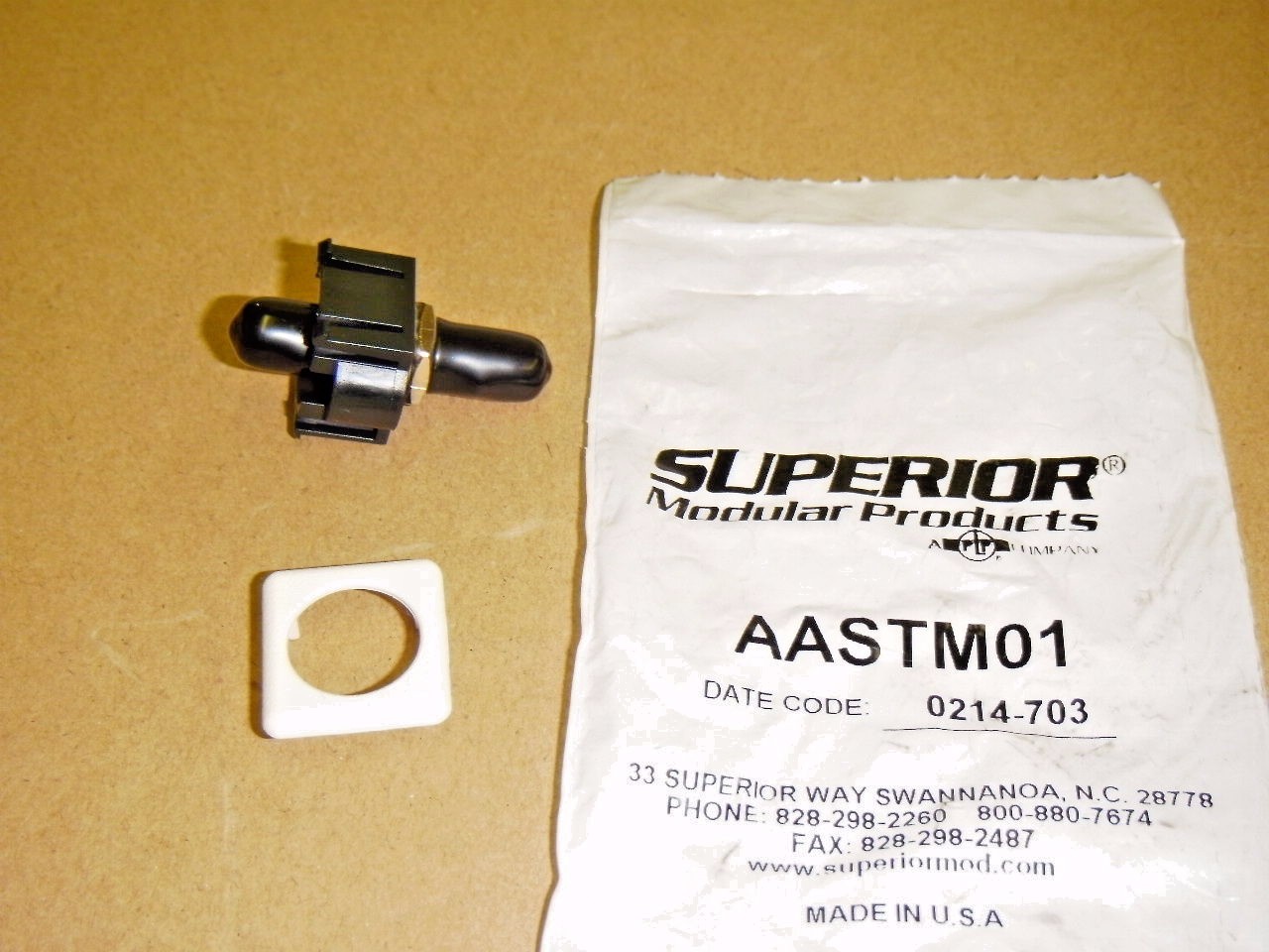Superior Modular AASTM01 Snap-In SC Multimode Fiber Insert Module White