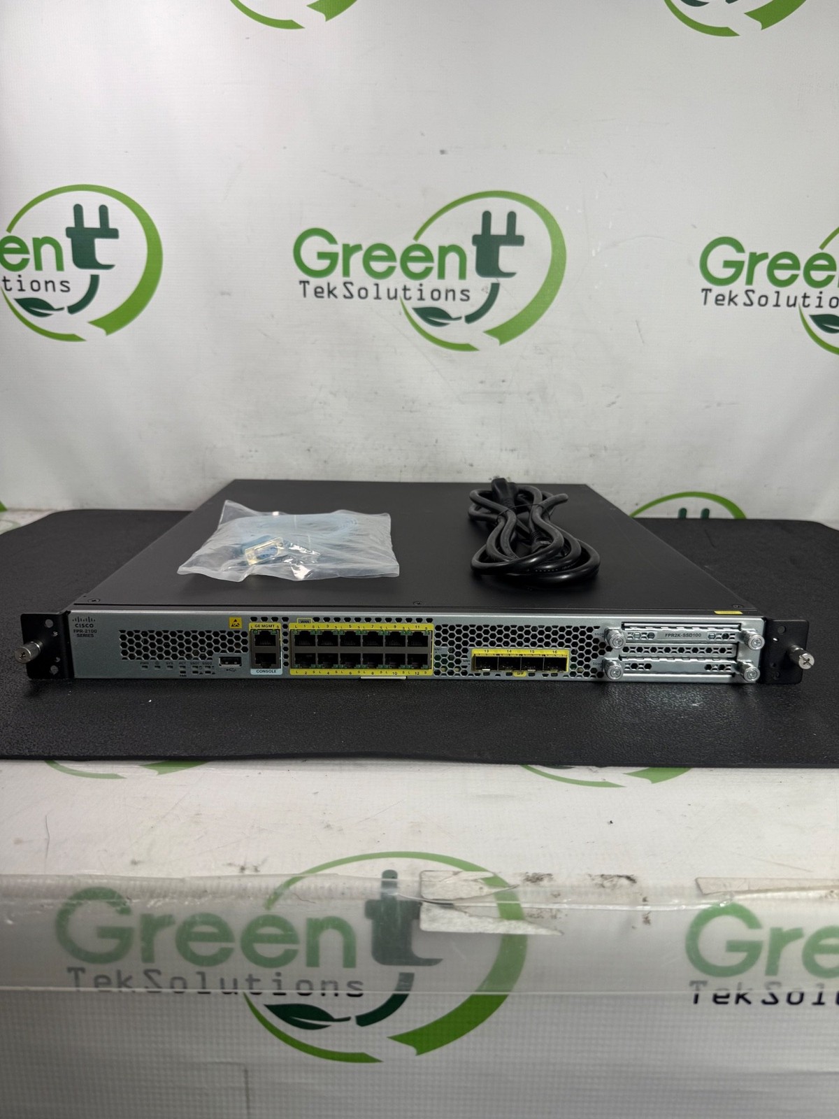 Cisco Firepower FPR-2110 V01 Firewall w/ FPR2K-SSD100 + Rack Ears