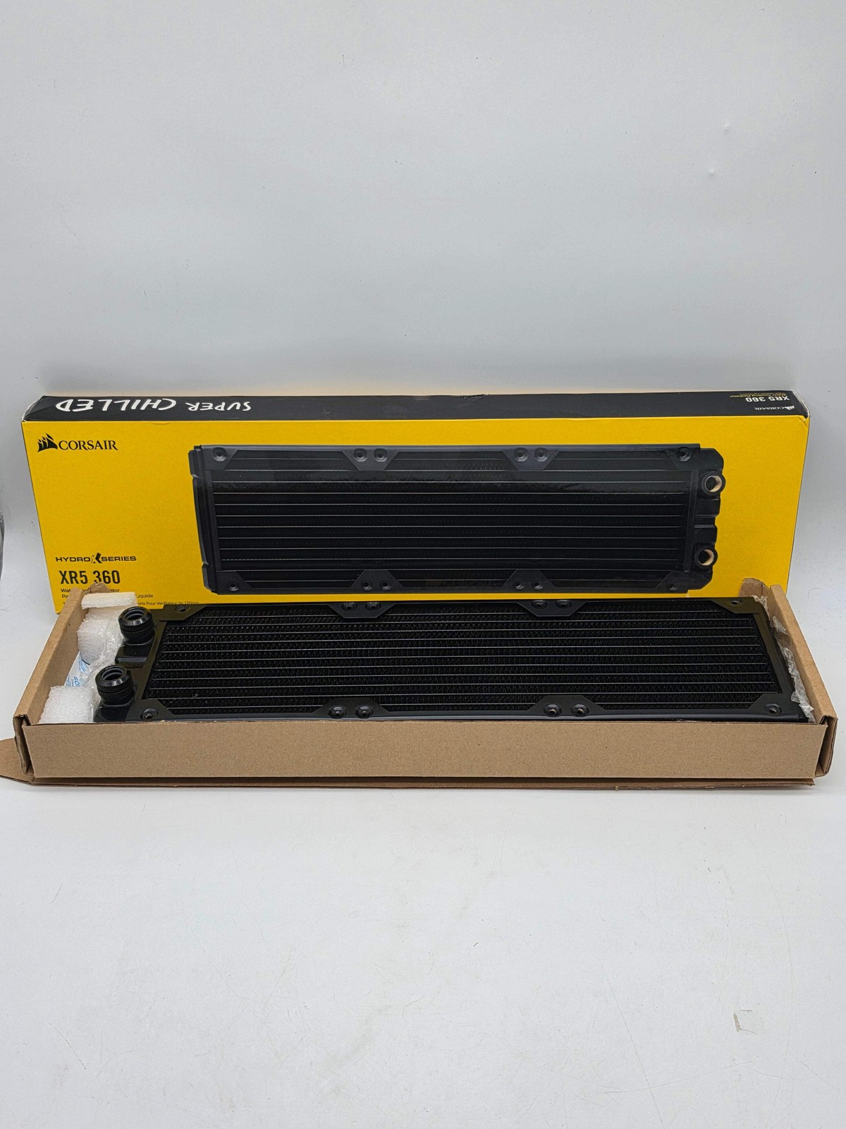 Corsair Hydro X Series XR5 360mm Custom Loop Water Cooling Radiator Black Used