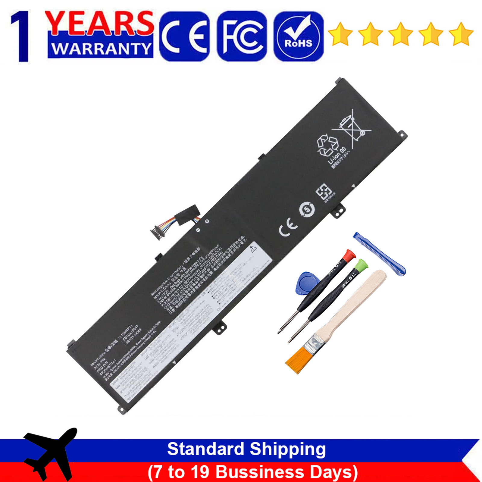 L19M4P71 L19C4P71 Battery For Lenovo ThinkPad P1 Gen 3 X1 Extreme Gen 3 Series