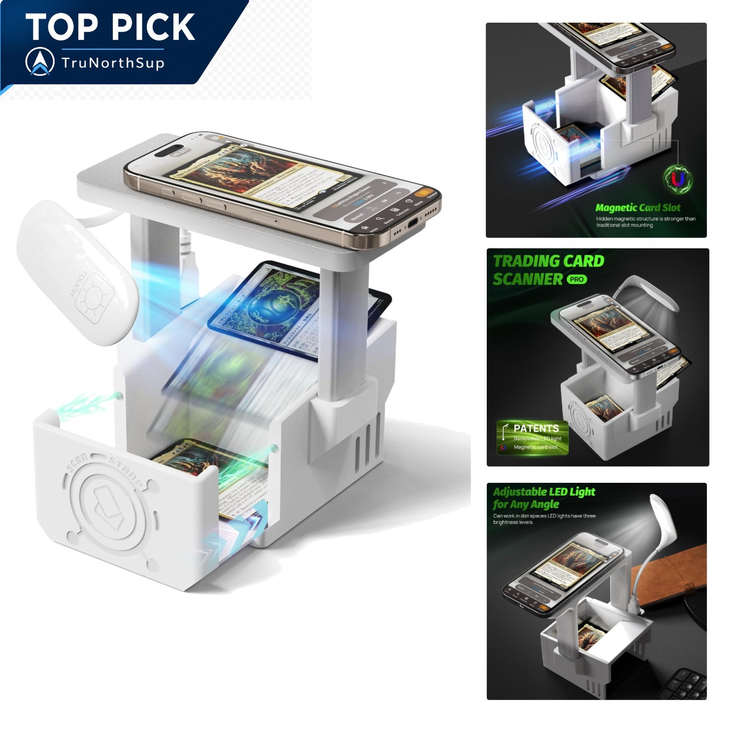 Card Scanner Pro for Trading Cards MTG TCG Wi-fi 600 Dpi Stand Compatible wit...